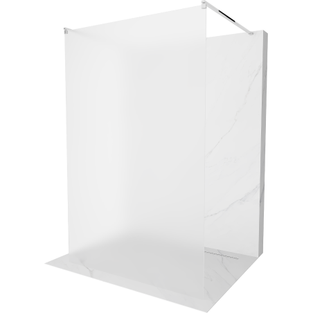 Mexen Kioto freestanding shower screen 100 x 200 cm, frost 8 mm, chrome - 800-100-002-01-30