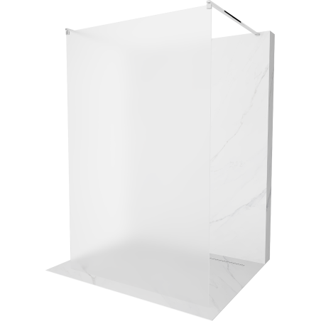 Mexen Kioto freestanding shower screen 100 x 200 cm, frosted 8 mm, chrome - 800-100-002-01-30