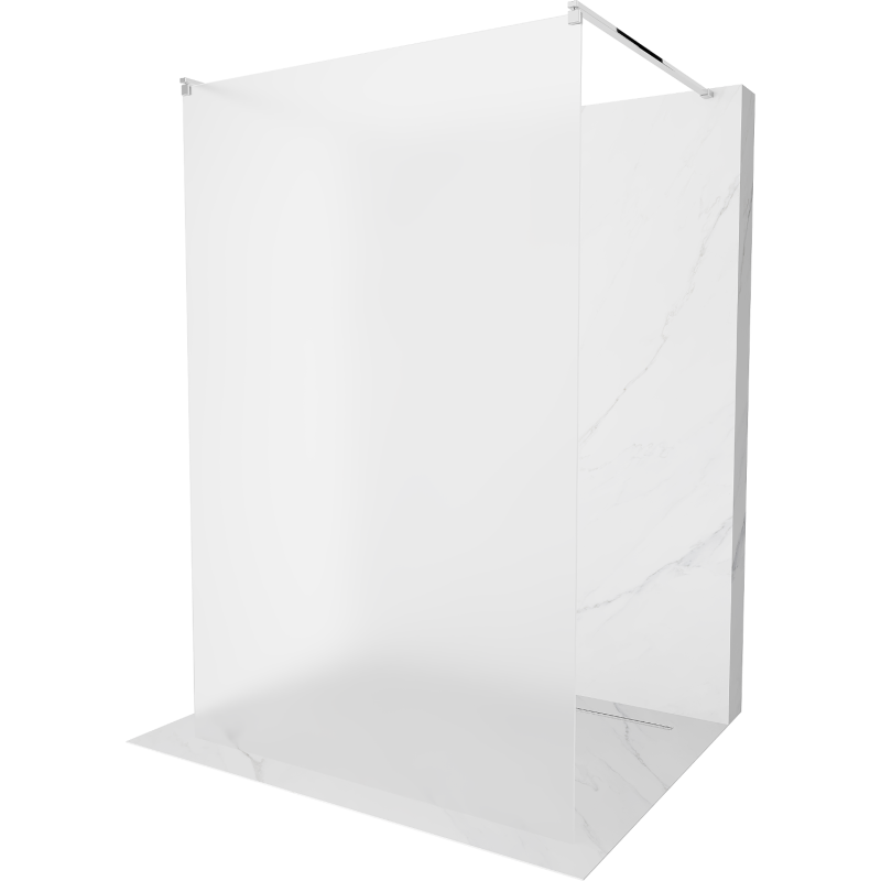 Mexen Kioto free-standing shower screen 110 x 200 cm, Frosted 8 mm, Chrome - 800-110-002-01-30