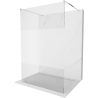 Mexen Kioto freestanding shower wall 110 x 200 cm, transparent/frosted 8 mm, chrome - 800-110-002-01-35