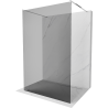Mexen Kioto freestanding shower wall 100 x 200 cm, graphite 8 mm, chrome - 800-100-002-01-40