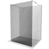 Mexen Kioto free-standing shower screen 100 x 200 cm, Graphite, Gold - 800-100-002-50-40