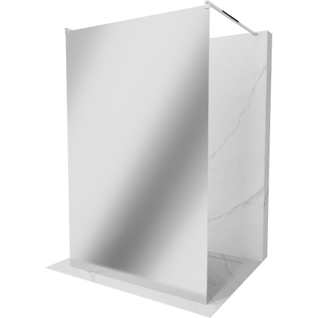 Mexen Kioto freestanding shower panel 100 x 200 cm, mirror 8 mm, chrome - 800-100-002-01-50