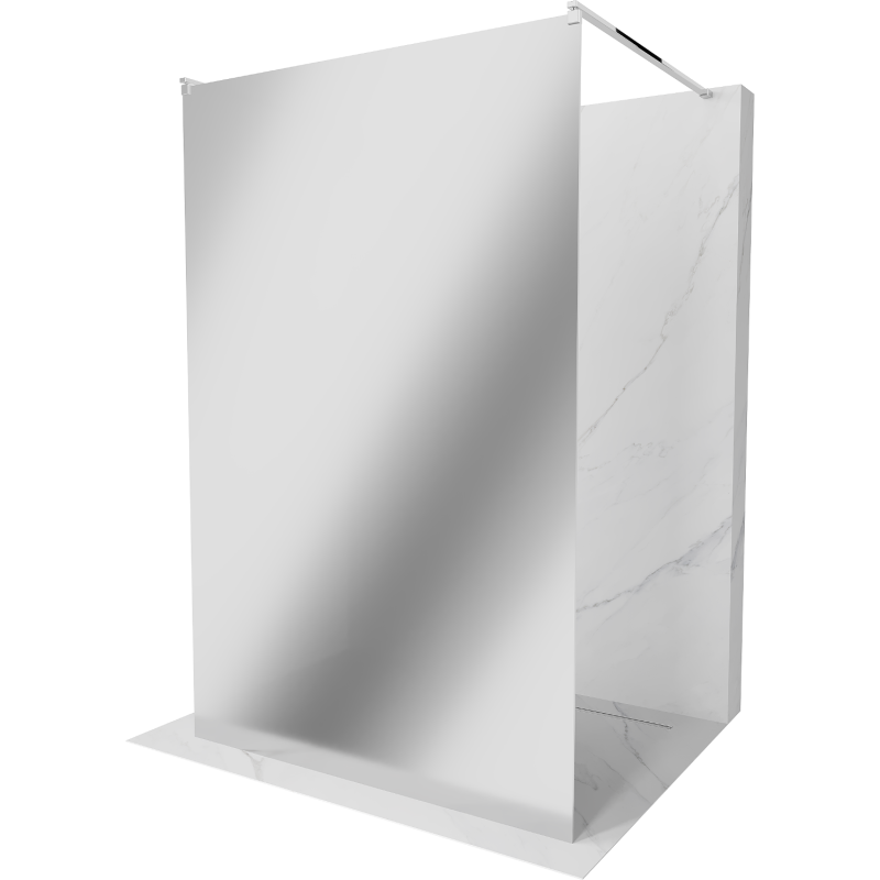 Mexen Kioto free-standing shower screen 110 x 200 cm, Mirror, Chrome - 800-110-002-01-50