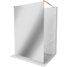 Mexen Kioto freestanding shower wall 120 x 200 cm, mirror 8 mm, rose gold - 800-120-002-60-50