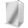 Mexen Kioto freestanding shower screen 110 x 200 cm, mirror 8 mm, black - 800-110-002-70-50