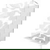 Mexen Kioto free-standing shower screen 120 x 200 cm, Transparent/White pattern 8 mm, Chrome - 800-120-002-01-97
