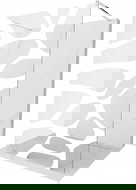 Mexen Kioto freestanding shower wall 140 x 200 cm, white wave 8 mm, chrome - 800-140-002-01-97