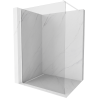 Mexen Kioto shower screen 110 x 200 cm, Transparent 8 mm, White - 800-110-101-20-00