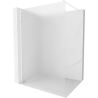Mexen Kioto Walk-in Shower Wall 120 x 200 cm, Frosted 8 mm, White - 800-120-101-20-30