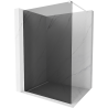 Mexen Kioto Walk-in Shower Wall 80 x 200 cm, Graphite 8 mm, White - 800-080-101-20-40