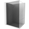 Mexen Kioto shower screen 100 x 200 cm, Graphite 8 mm, White - 800-100-101-20-40