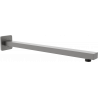 Mexen wall-mounted shower arm 40 cm, brushed gun gray - 79112-66