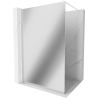 Mexen Kioto Walk-in Shower Wall 100 x 200 cm, Mirror 8 mm, White - 800-10-101-20-50