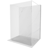 Mexen Kioto free-standing shower wall 140 x 200 cm, transparent 8 mm, white - 800-140-002-20-00