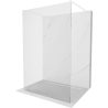 Mexen Kioto freestanding shower wall 140 x 200 cm, transparent 8 mm, white - 800-140-002-20-00