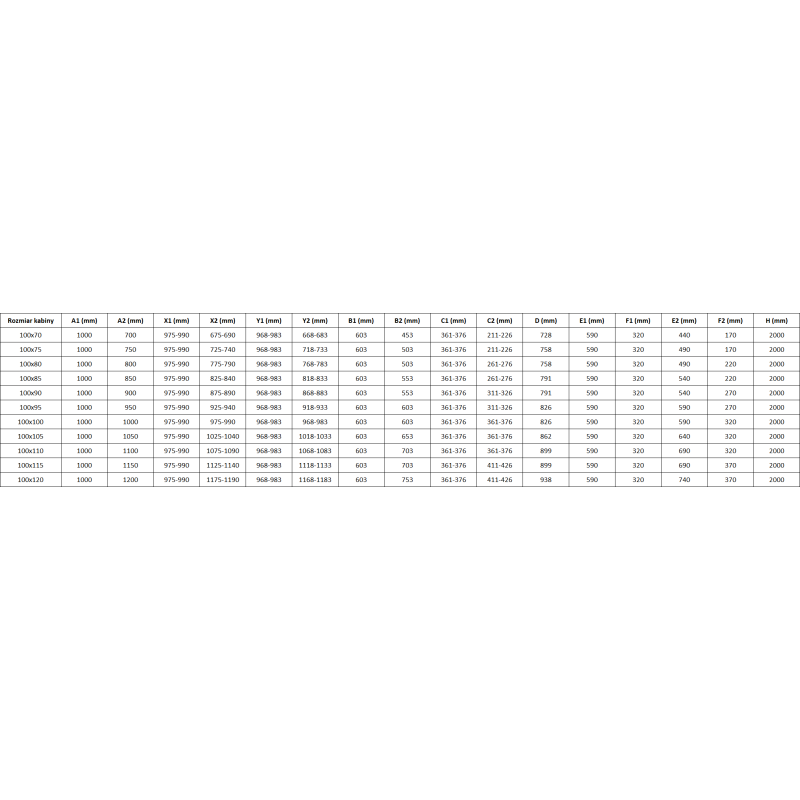 Mexen Mist Duo Hinged Shower Enclosure 100 x 90 cm, Transparent, Brushed Copper - 8A4-100-090-65-00