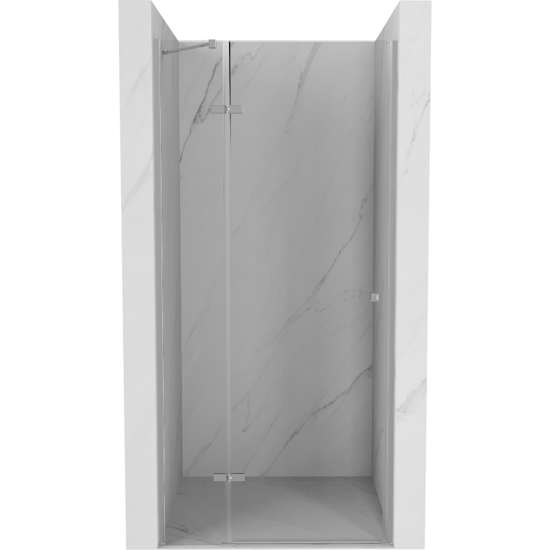 Mexen Roma 70 cm Hinged Shower Door, Transparent, Chrome - 854-070-000-01-00