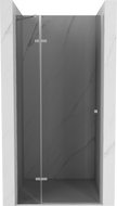 Mexen Roma hinged shower door 80 cm, Graphite, Chrome - 854-080-000-01-40
