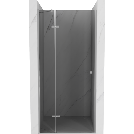 Mexen Roma 90 cm Hinged Shower Door, Graphite, Chrome - 854-090-000-01-40