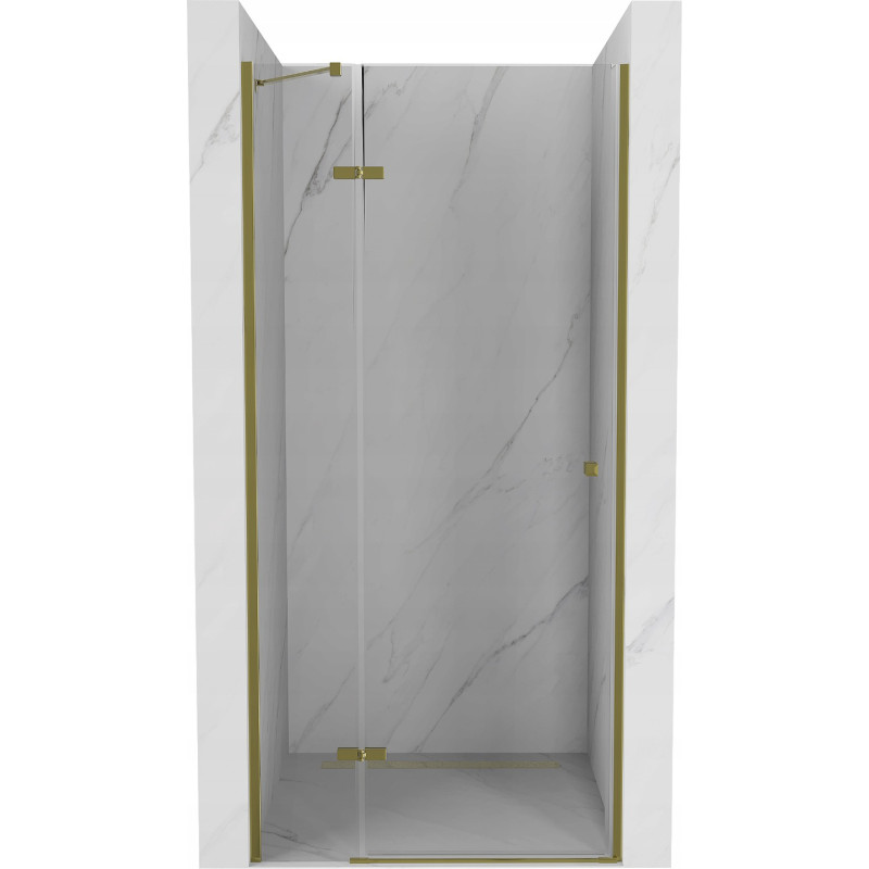 Mexen Roma pivot shower door 110 cm, transparent, gold - 854-110-000-50-00
