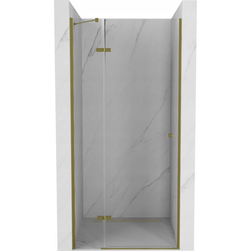 Mexen Roma hinged shower door 120 cm, Transparent, Gold - 854-120-000-50-00