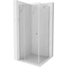 Mexen Roma 90 x 90 cm Pivot Shower Enclosure, Transparent, Chrome - 854-090-090-01-00