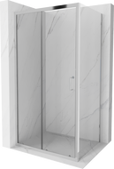 Mexen Apia extendable shower cubicle 100 x 80 cm, Transparent, Chrome - 840-100-080-01-00