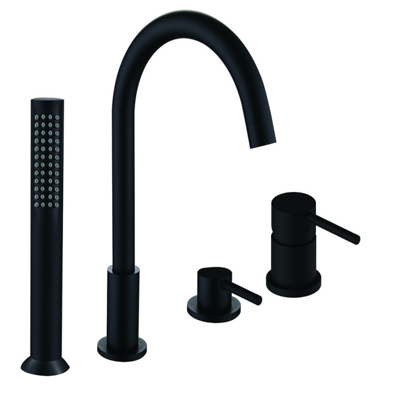 Mexen Alma bathtub faucet, black - 75032-70
