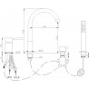 Mexen Alma bathtub faucet, chrome - 75032-00