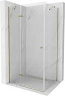 Mexen Roma swing shower cabin 90 x 70 cm, transparent, gold - 854-090-070-50-00