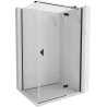 Mexen Mist H T right hinged shower cabin 85 x 120 cm, transparent, black - 8A5T-085-120-70-00-P