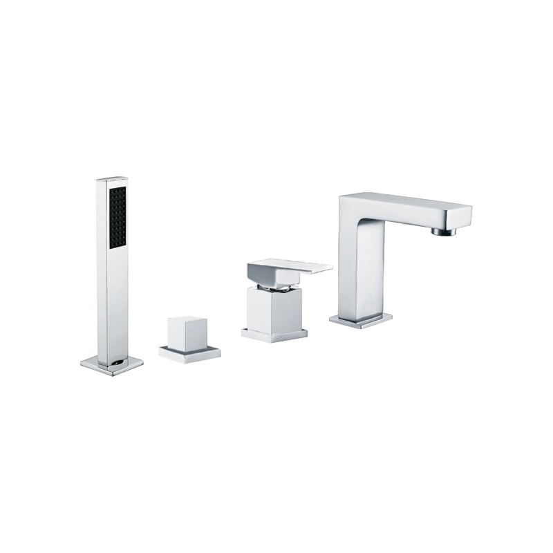 Mexen Cube bath mixer, chrome - 72932-00