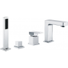 Mexen Cube bathtub mixer tap, Chrome - 72932-00