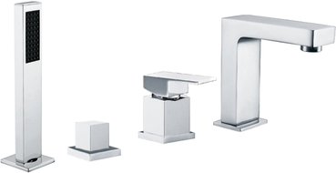 Mexen Cube bathtub mixer tap, Chrome - 72932-00