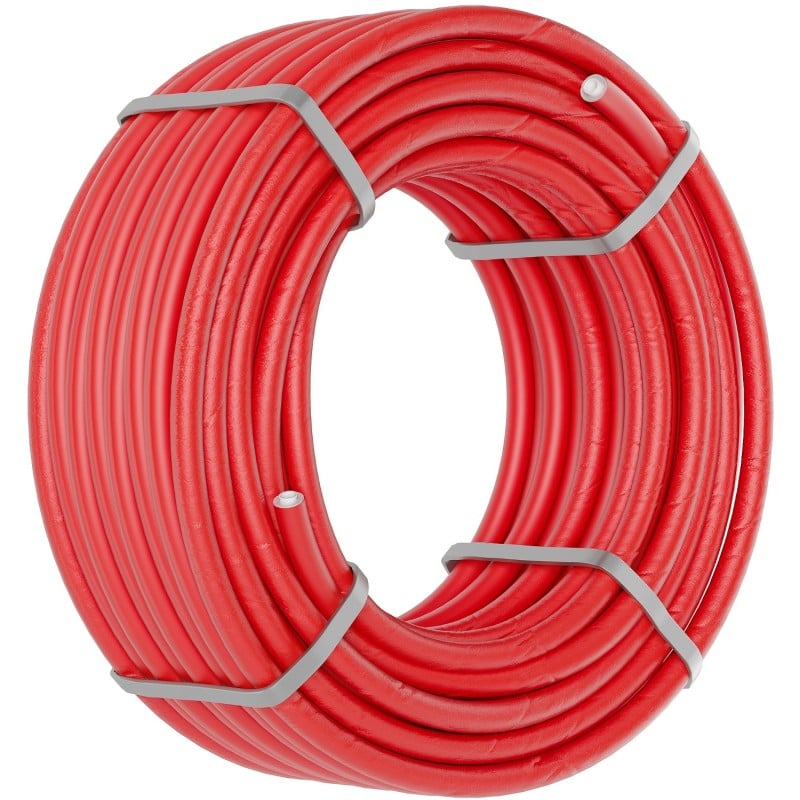 Mexen AL-L PE-Xb/AL/PE-Xb Pipe 16 x 2 mm in Red Insulation, 100 m - W97100-121601-100