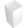 Mexen Xola-2 freestanding washbasin made of conglomerate 45 x 45 cm, white matte - 26594500