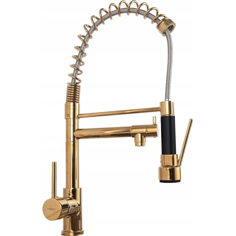 Mexen Corina kitchen tap, gold - 670601-50