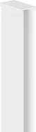 Mexen wall strip for shower wall, white - 800-00-20