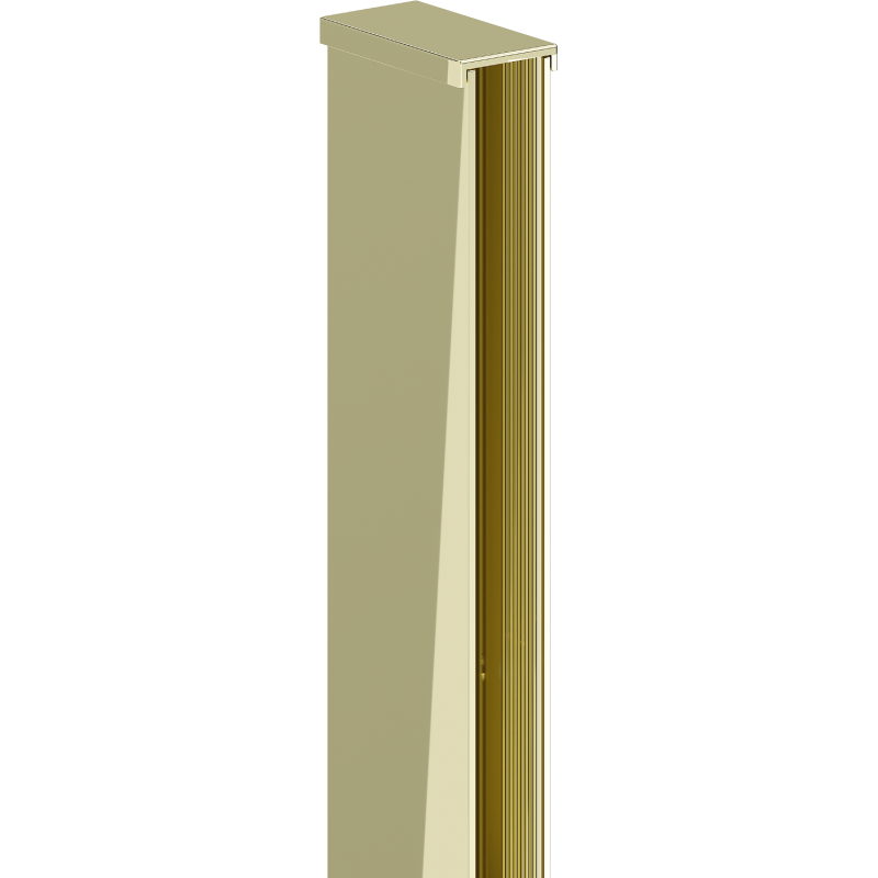 Mexen wall strip for shower wall, gold - 800-00-50