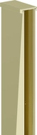 Mexen wall strip for shower screen, gold - 800-00-50