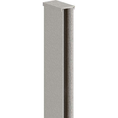 Mexen Uni-I1 wall trim strip for 8 mm shower screen, brushed nickel - 800-00-97
