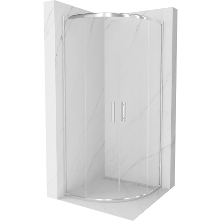 Mexen Rio semi-circular shower enclosure 90 x 90 cm, transparent, chrome - 863-090-090-01-00