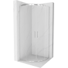Mexen Rio 90 x 90 cm Semi-Circular Shower Enclosure, Transparent, Chrome - 863-090-090-01-00