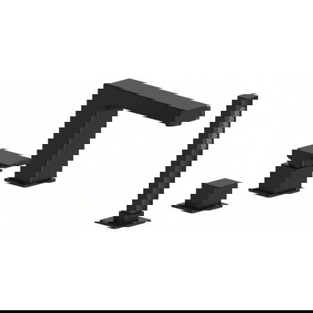 Mexen Cube bathtub mixer tap, Black - 72932-70
