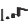 Mexen Cube bathtub faucet, black - 72932-70