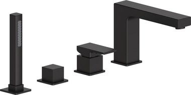 Mexen Cube Bath Tap, Black - 72932-70