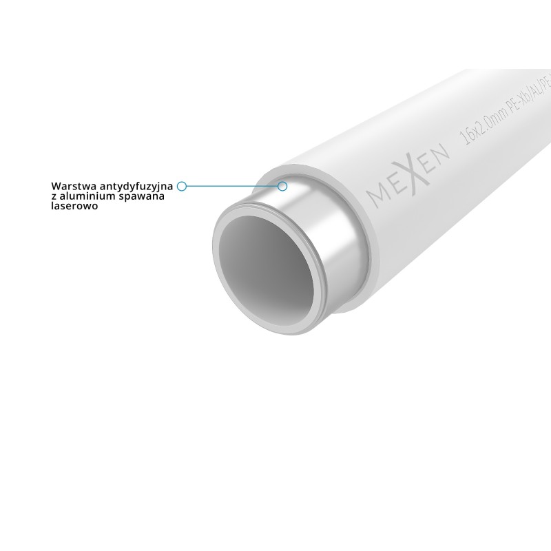 Mexen AL-L pipe PE-Xb/AL/PE-Xb 16 x 2 mm, 600 m - W97100-1216-600