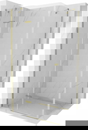 Mexen Roma Pivot Shower Enclosure 110 x 70 cm, Transparent, Gold - 854-110-070-50-00