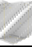 Mexen Roma Hinged Shower Enclosure 120 x 70 cm, Transparent, Gold - 854-120-070-50-00